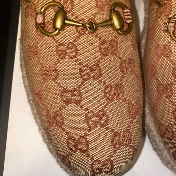Gucci Tan Loafers with Gold Accents main image 6